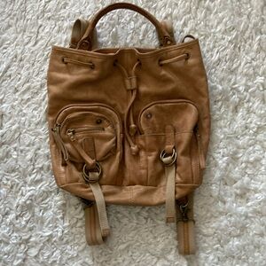 Lucky Brand leather backpack and purse